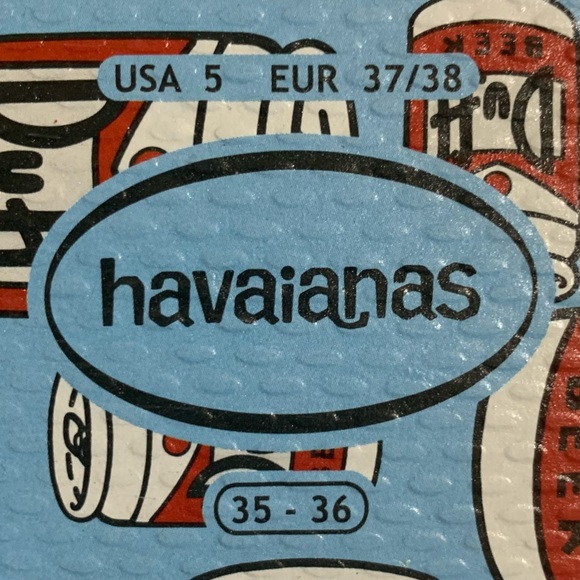 Havaianas The Simpsons Flip Flop Sandals-Size 5 NWT - Picture 10 of 10